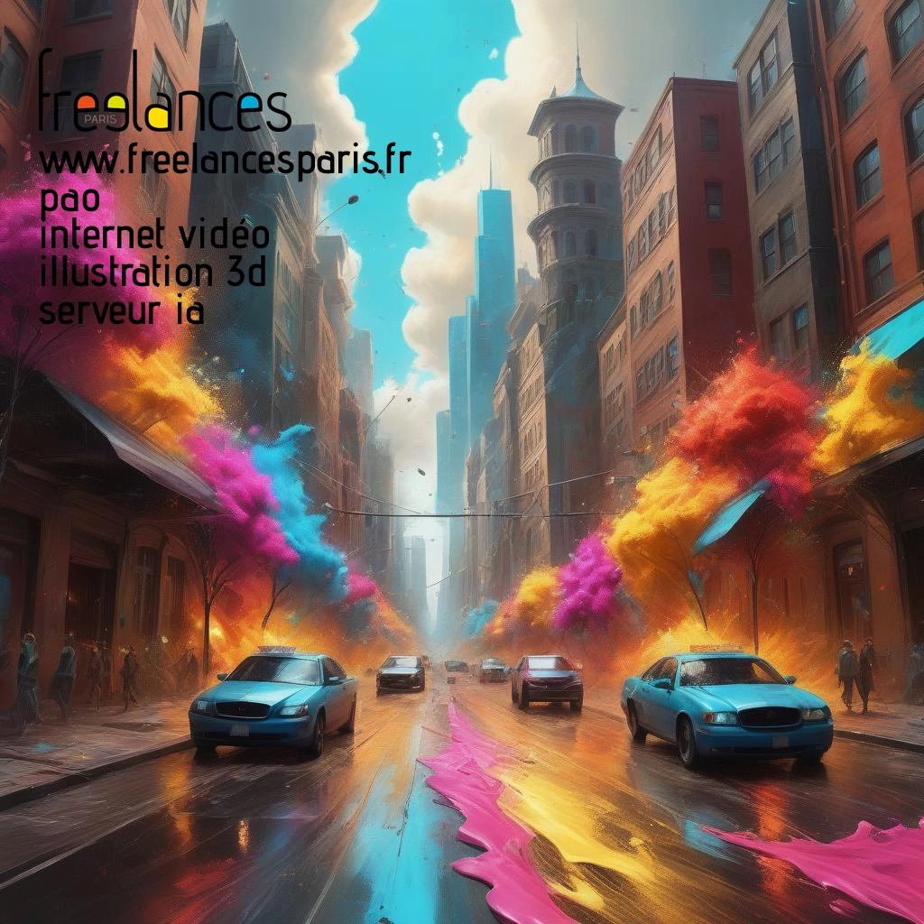 Pao mise en page internet vidéo illustration 3d serveur IA générative AI freelance paris studio de création magazines uz0gc5o0